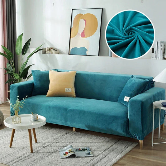 Luxury Stretch Velvet Sofa Cover for Ultimate Protection and Style