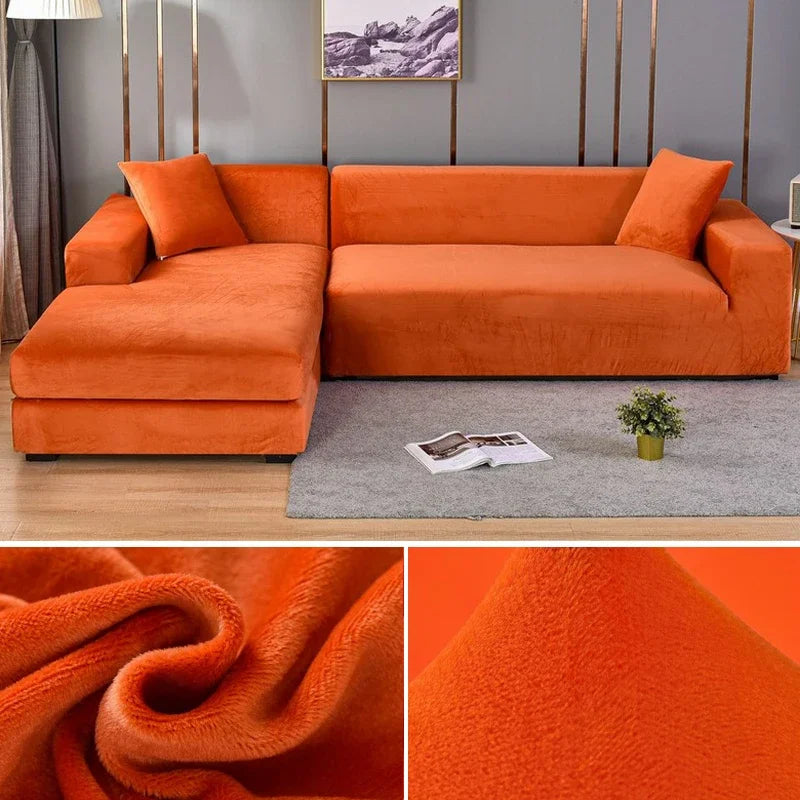Luxury Stretch Velvet Sofa Cover for Ultimate Protection and Style
