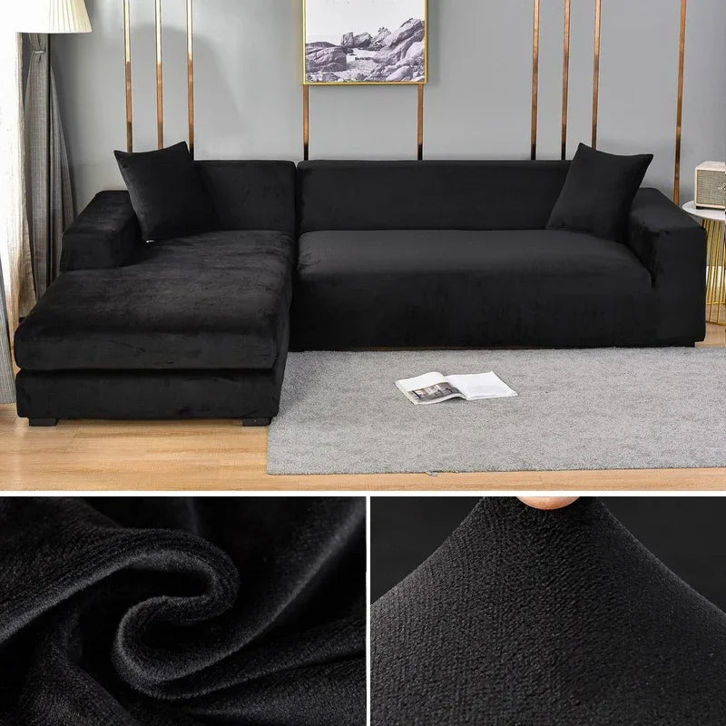 Luxury Stretch Velvet Sofa Cover for Ultimate Protection and Style