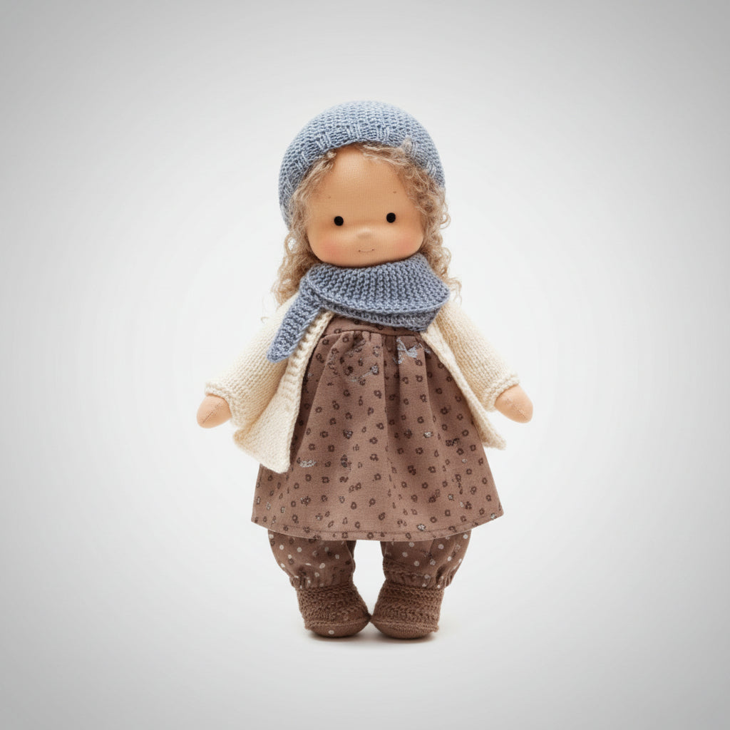 Handmade Waldorf Doll - Soft Cotton for Imaginative Play