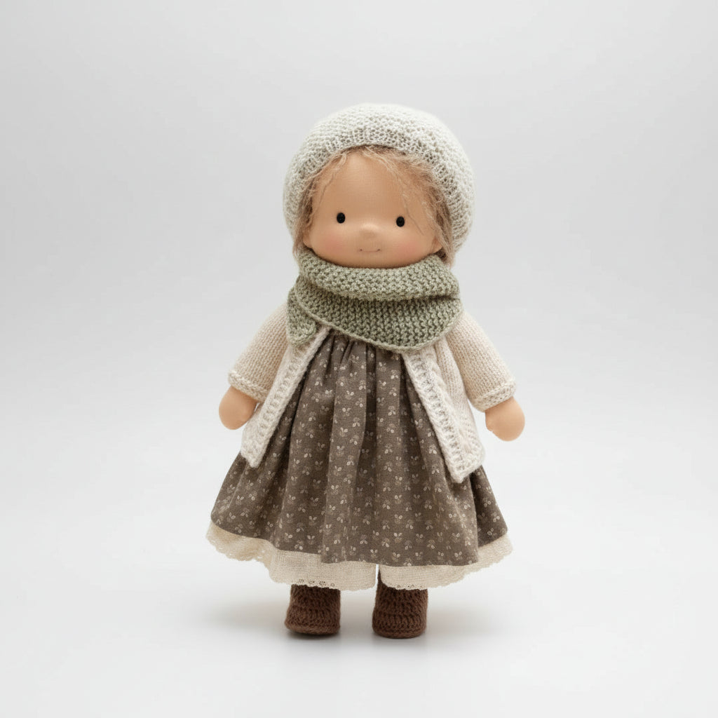 Handmade Waldorf Doll - Soft Cotton for Imaginative Play
