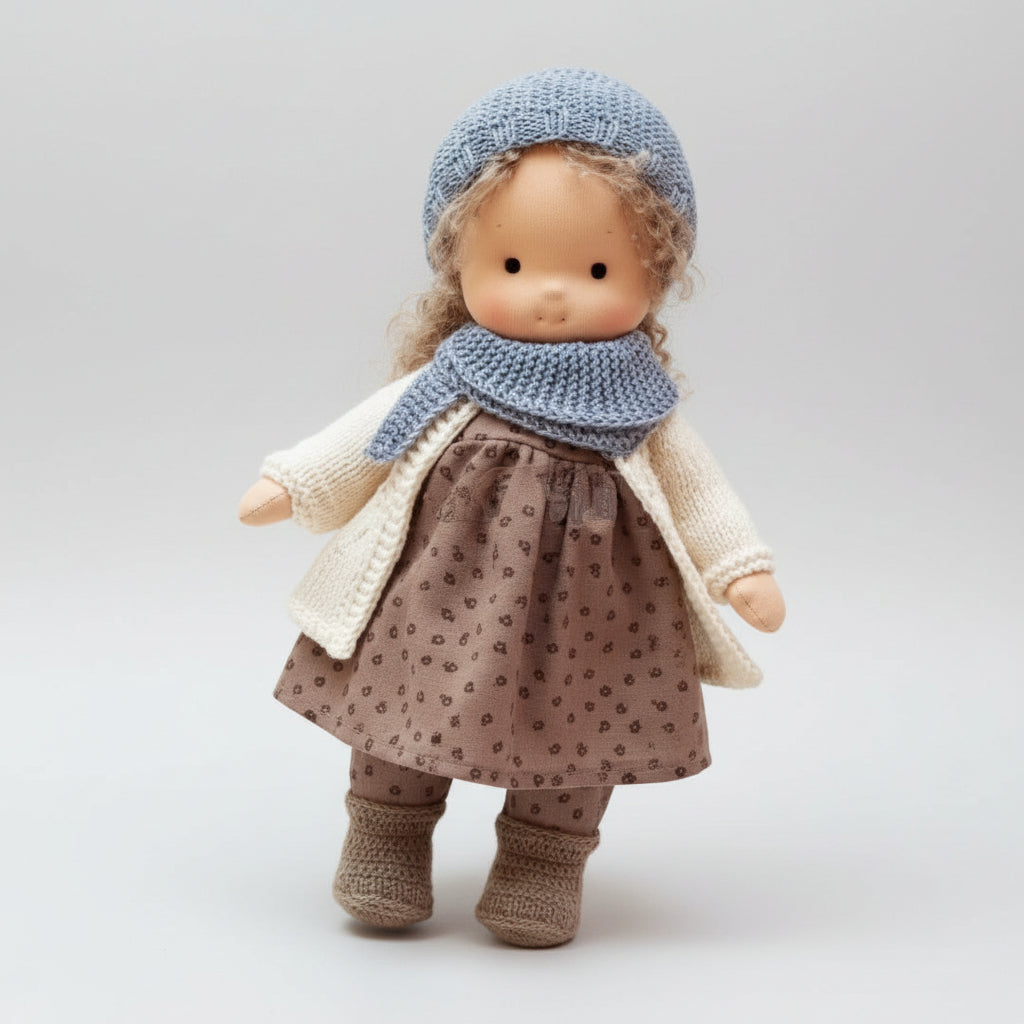 Handmade Waldorf Doll - Soft Cotton for Imaginative Play