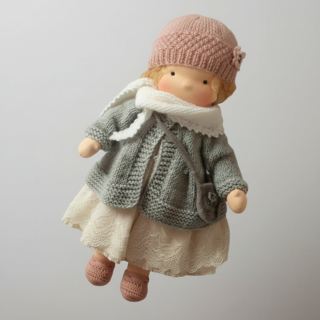 Handmade Waldorf Doll - Soft Cotton for Imaginative Play