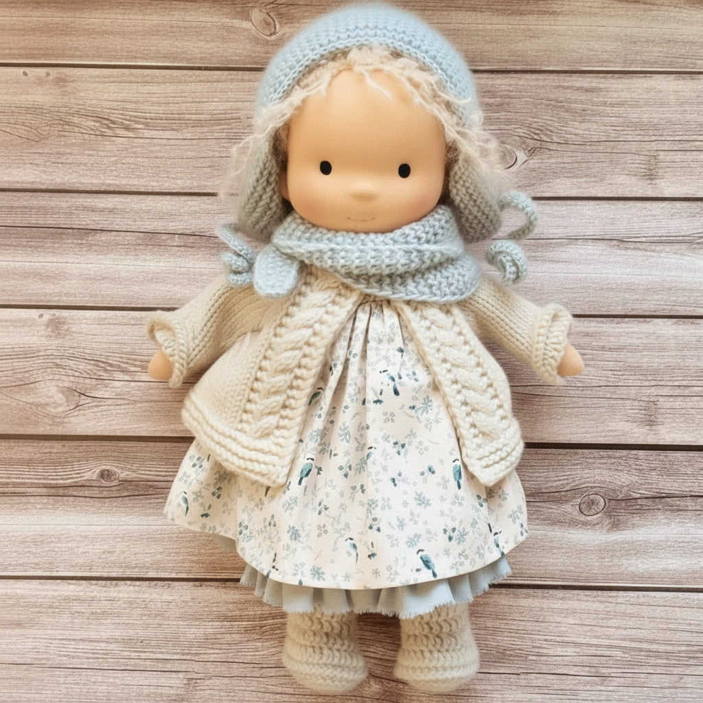 Handmade Waldorf Doll - Soft Cotton for Imaginative Play