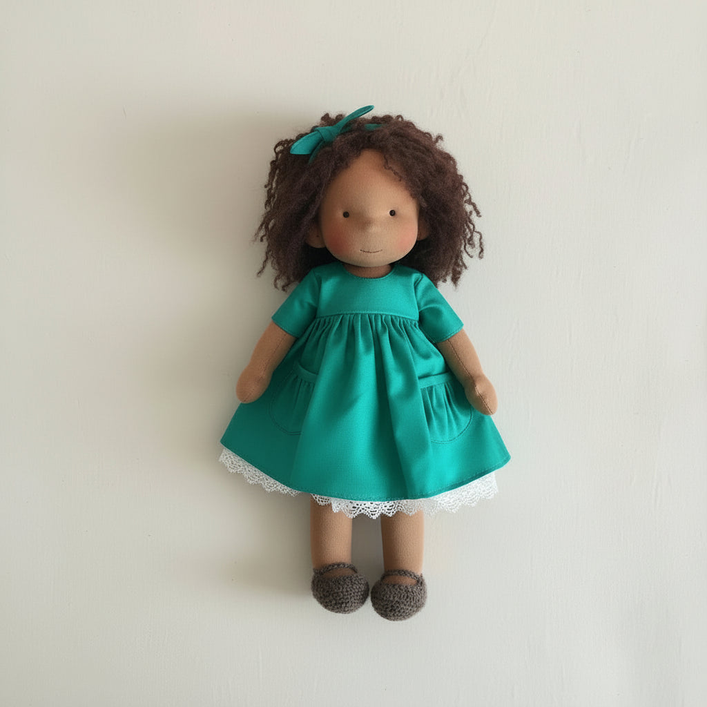Handmade Waldorf Doll - Soft Cotton for Imaginative Play