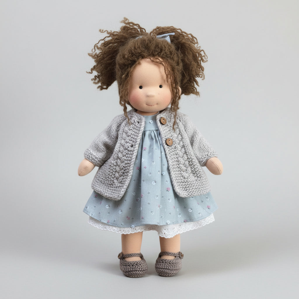 Handmade Waldorf Doll - Soft Cotton for Imaginative Play