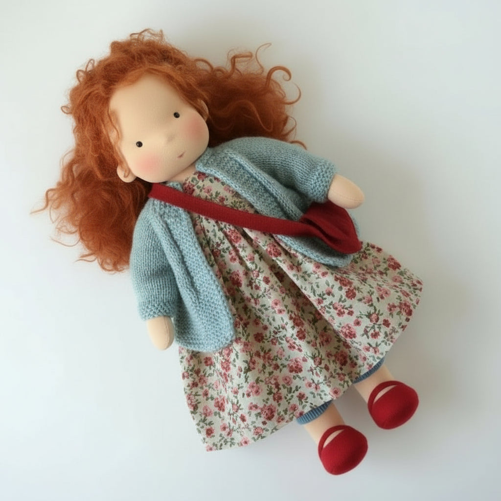Handmade Waldorf Doll - Soft Cotton for Imaginative Play