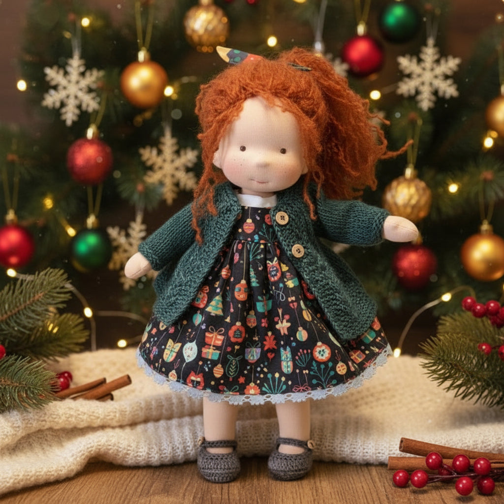 Handmade Waldorf Doll - Soft Cotton for Imaginative Play