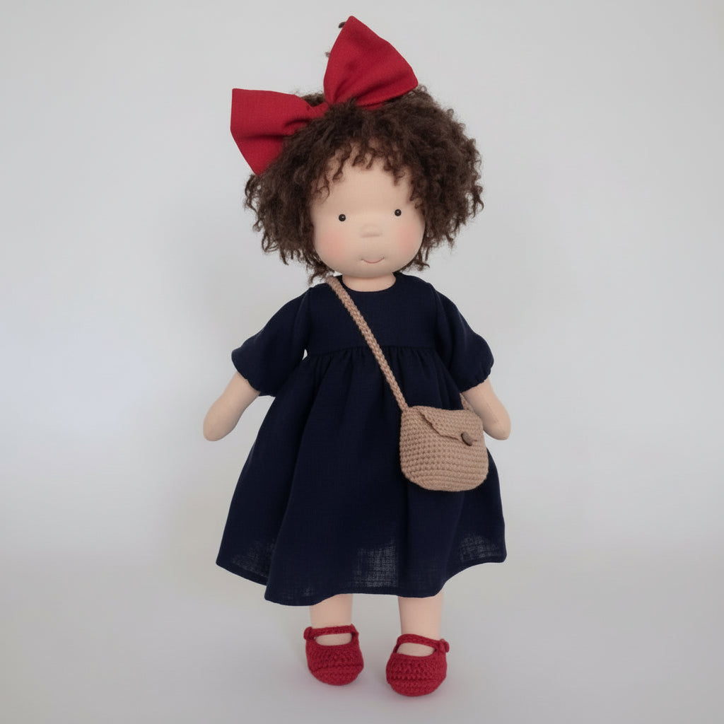 Handmade Waldorf Doll - Soft Cotton for Imaginative Play