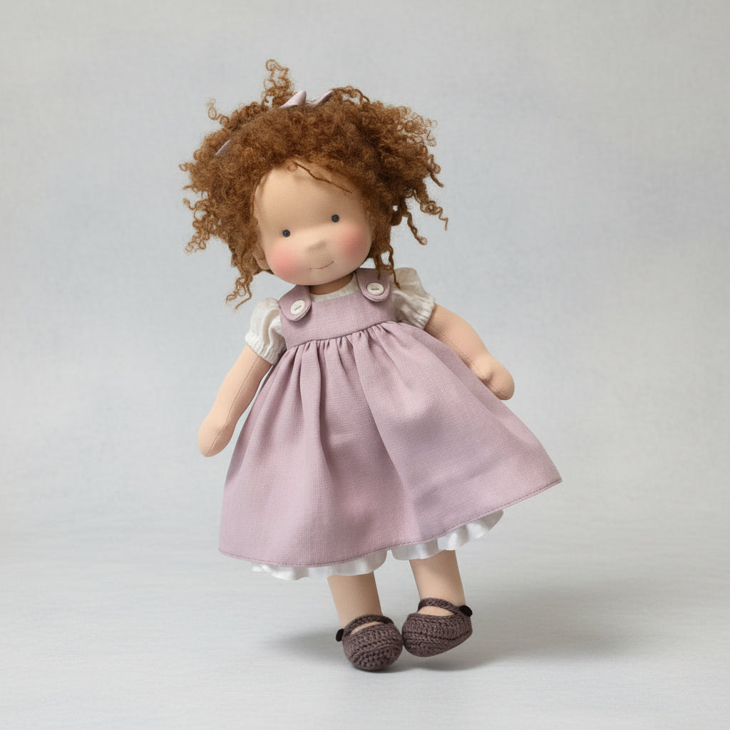 Handmade Waldorf Doll - Soft Cotton for Imaginative Play