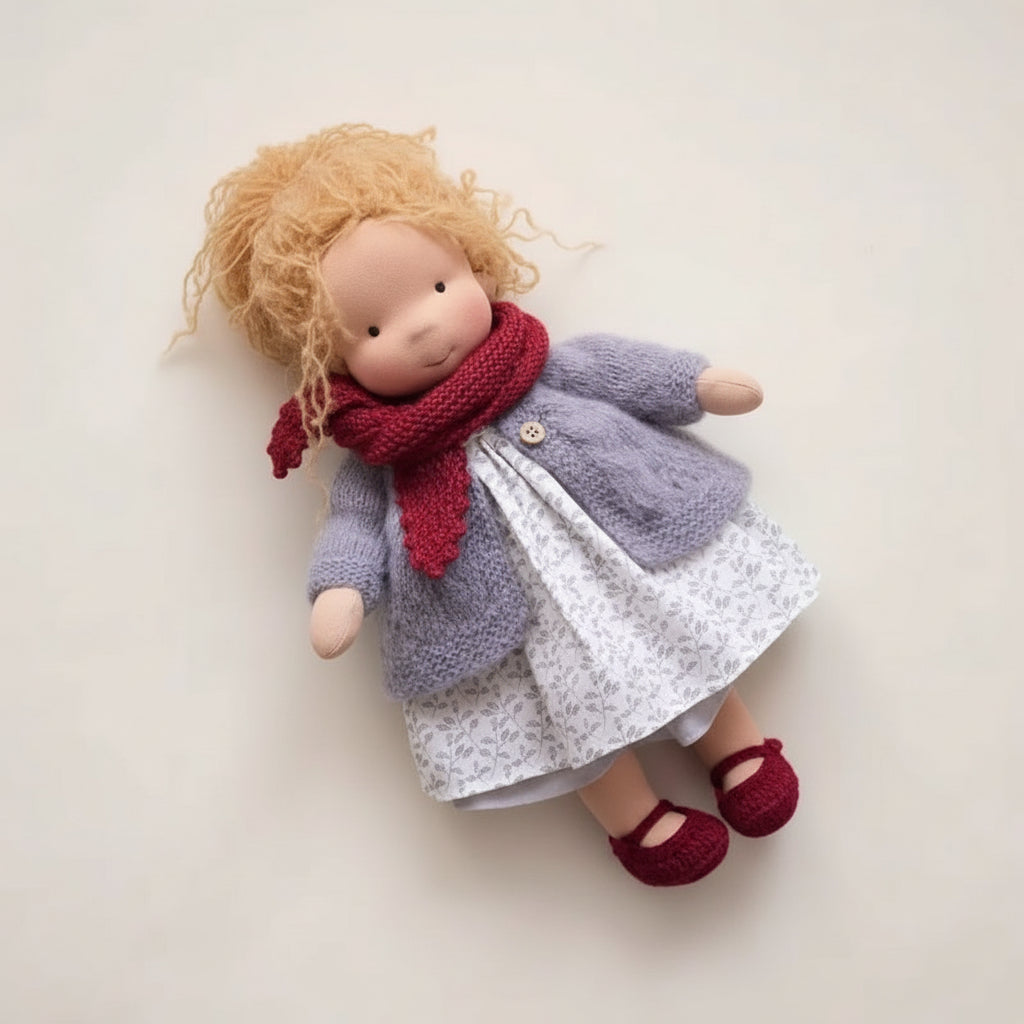 Handmade Waldorf Doll - Soft Cotton for Imaginative Play