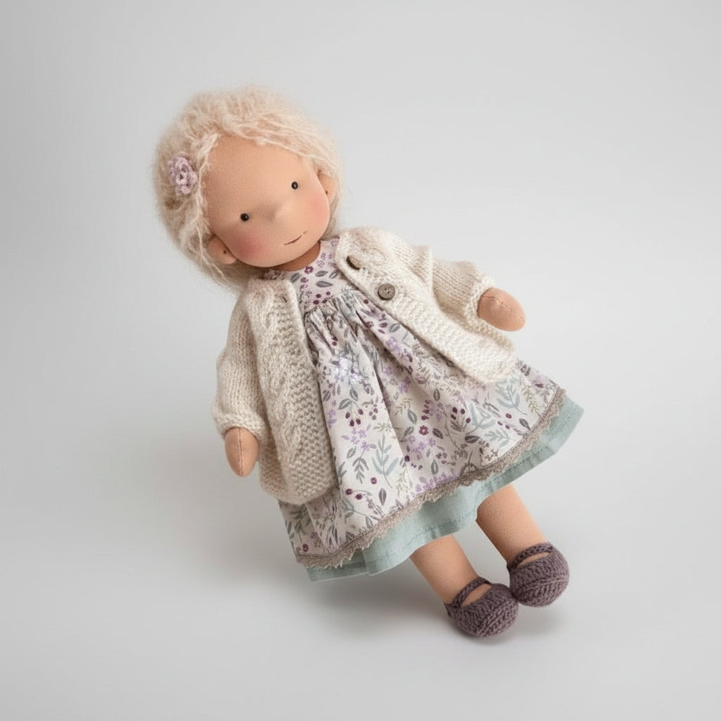 Handmade Waldorf Doll - Soft Cotton for Imaginative Play