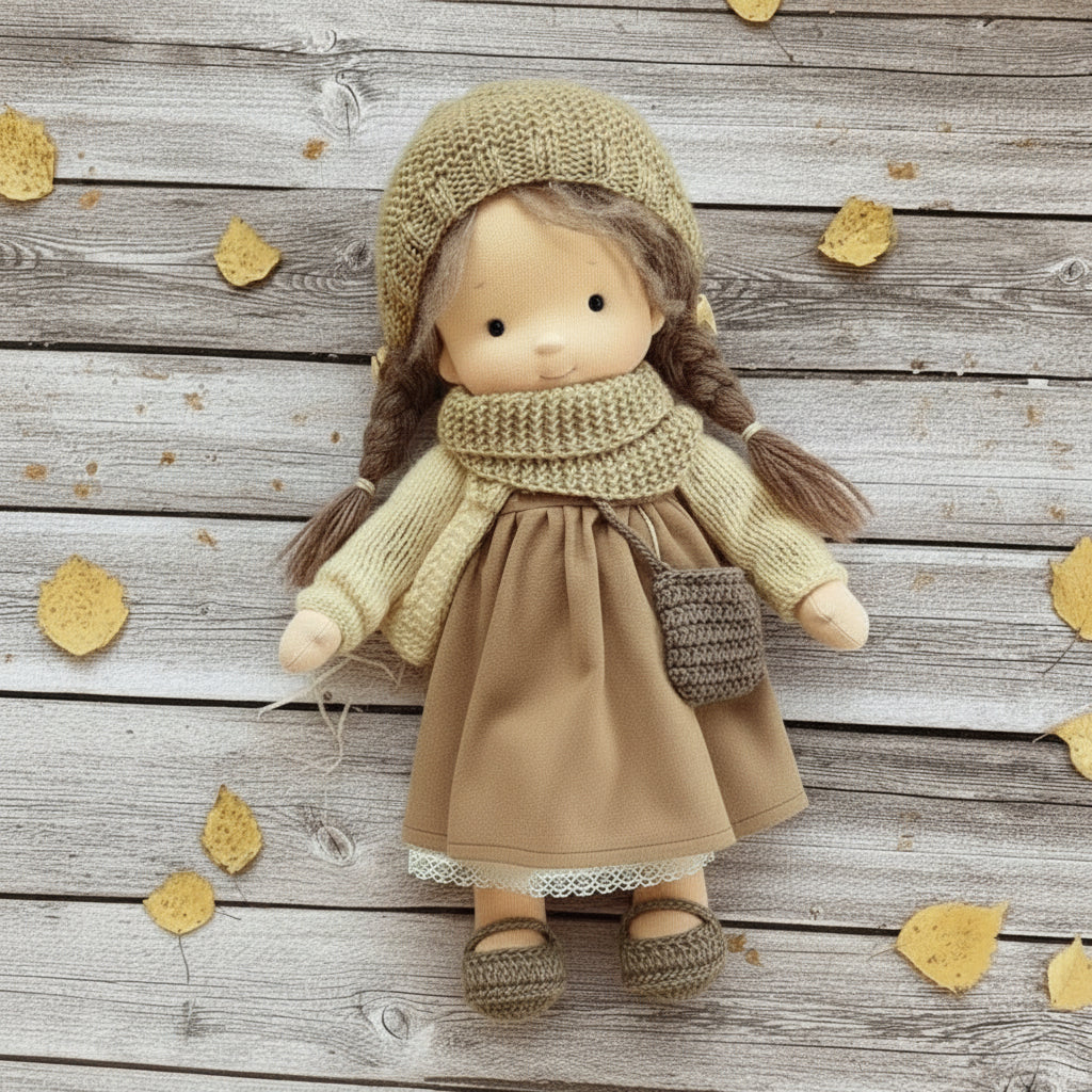 Handmade Waldorf Doll - Soft Cotton for Imaginative Play