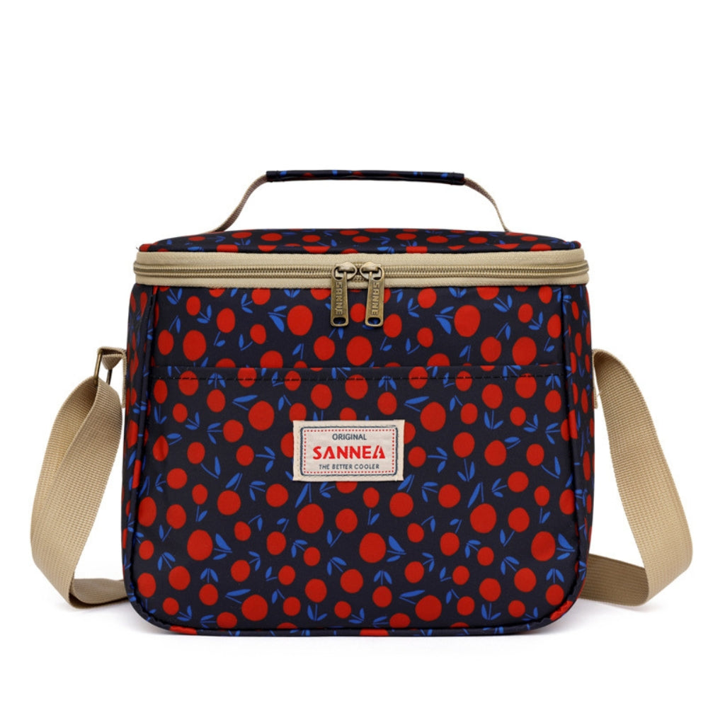 Insulated Retro Floral Picnic Lunch Bag