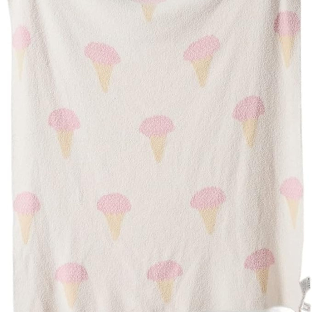 Ice Cream Cone Soft Knit Throw Blanket