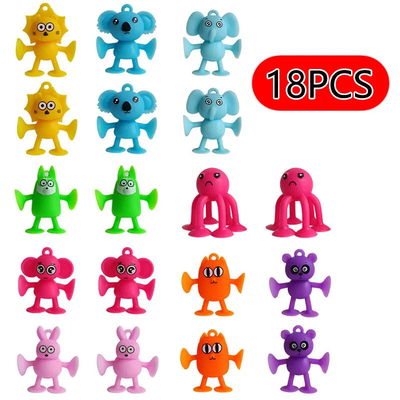 Soft Silicone Suction Animal Building Set for Kids