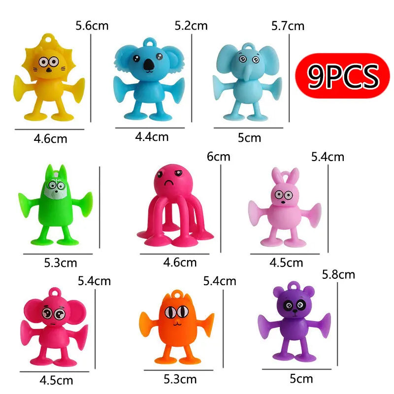 Soft Silicone Suction Animal Building Set for Kids