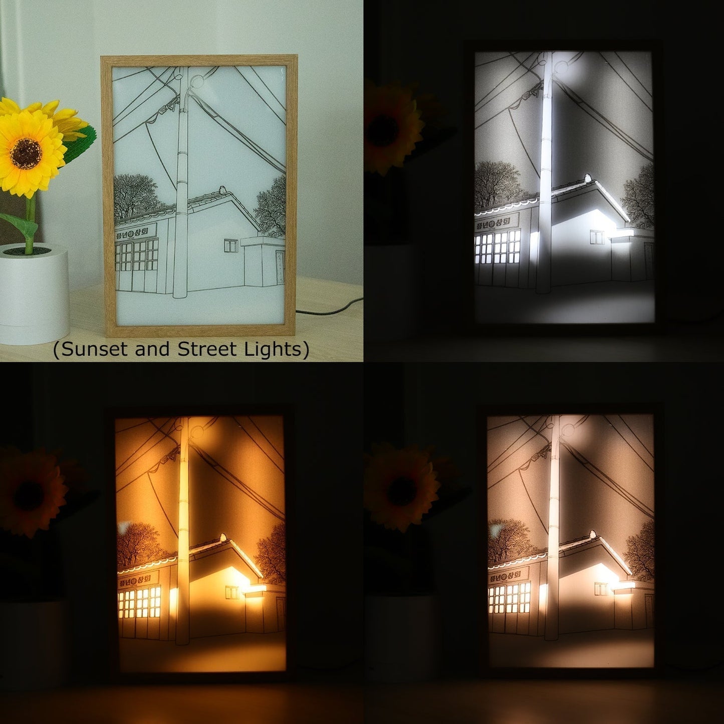 LED Sunlight Painting Night Light Decorative Art