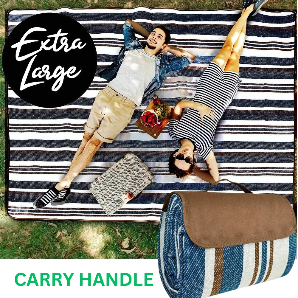 Extra-Large Waterproof Picnic Mat with Carry Handle