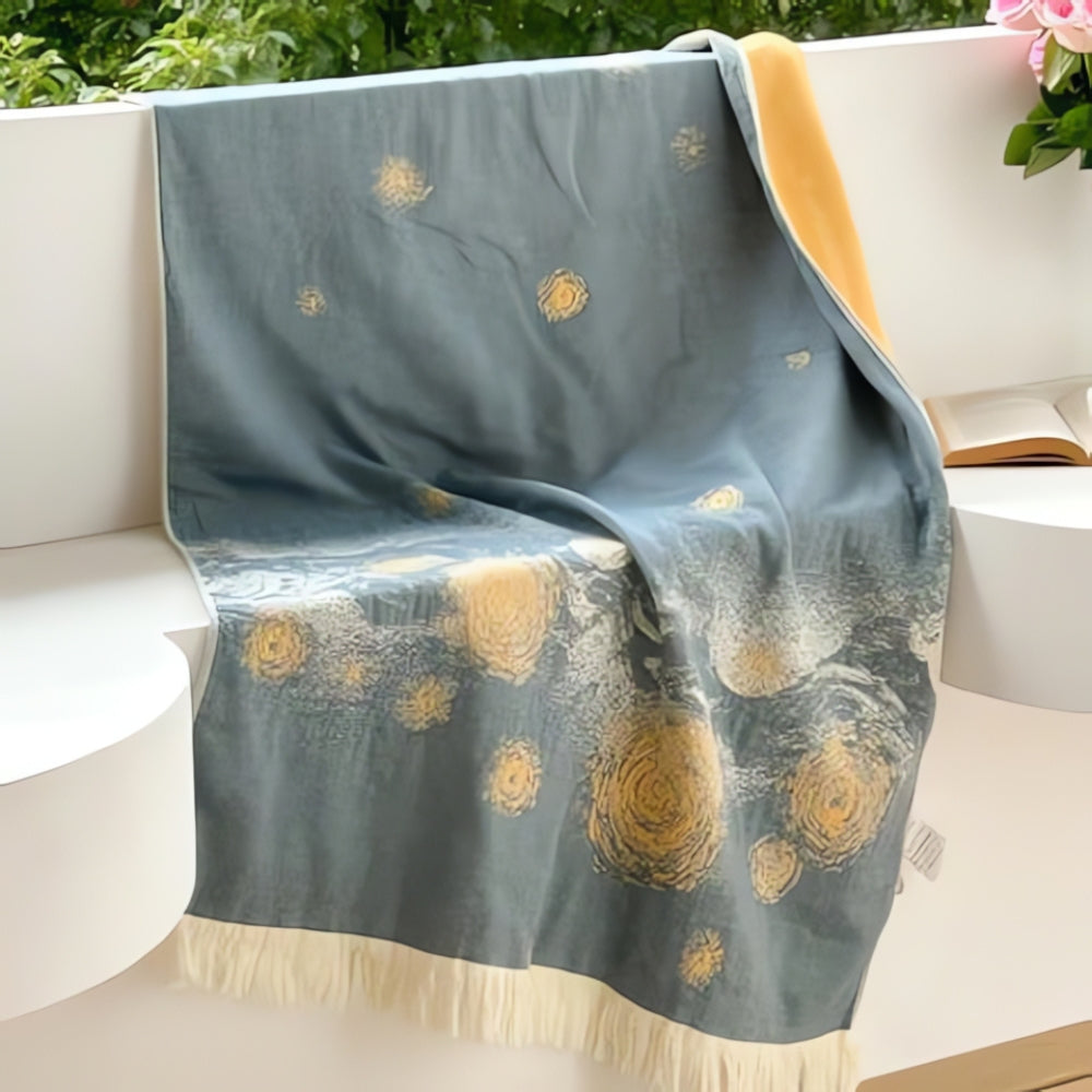Midnight Swirls Soft Cotton Bath Towel