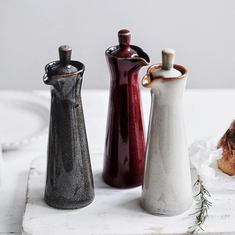 Ceramic Olive Oil and Soy Sauce Dispenser