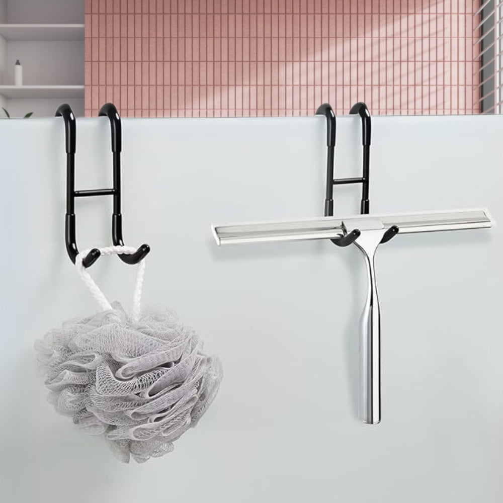 Drill-Free S-Shaped Stainless Steel Bathroom Hook