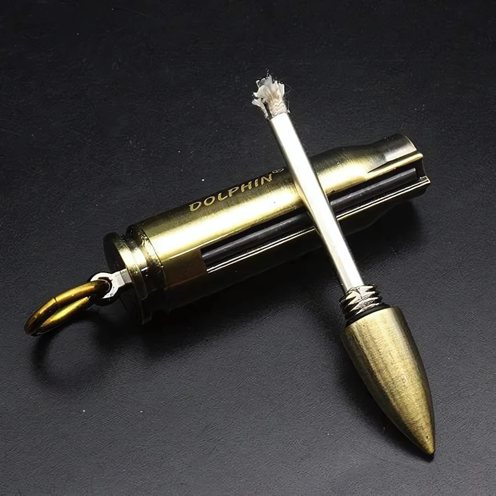 Waterproof Flint Fire Starter Keychain with Bottle Opener