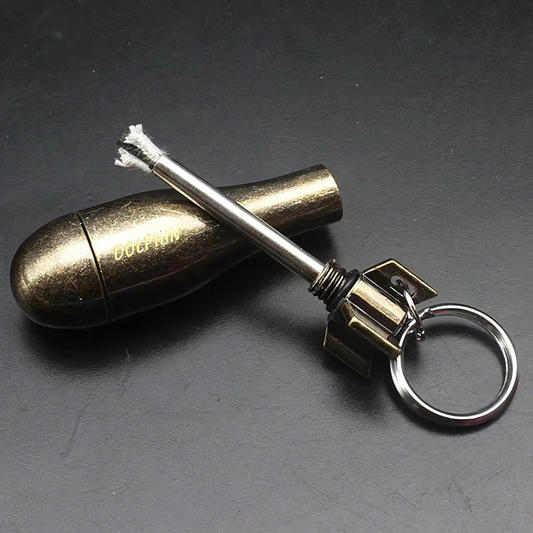 Waterproof Flint Fire Starter Keychain with Bottle Opener