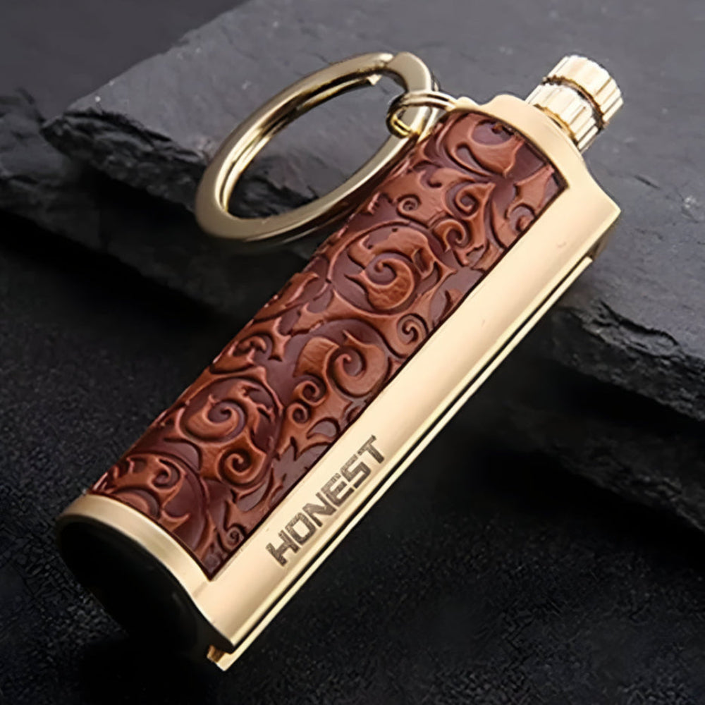 Waterproof Flint Fire Starter Keychain with Bottle Opener