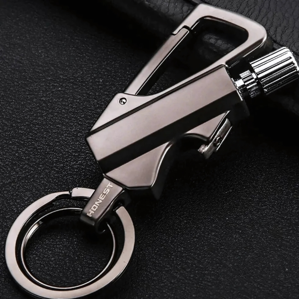Waterproof Flint Fire Starter Keychain with Bottle Opener