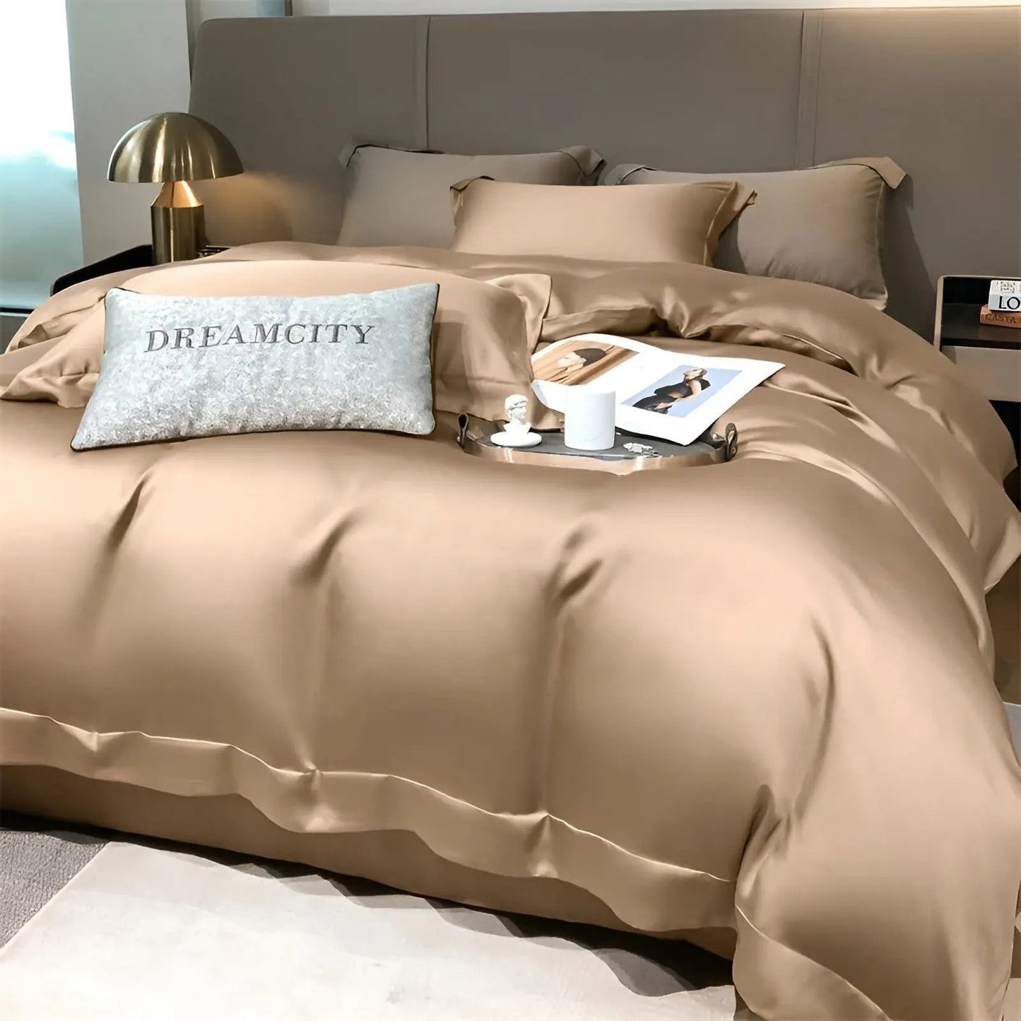 Luxury Bamboo Bedding Set - Silky Soft, Temperature Regulating Duvet Cover and Pillowcases