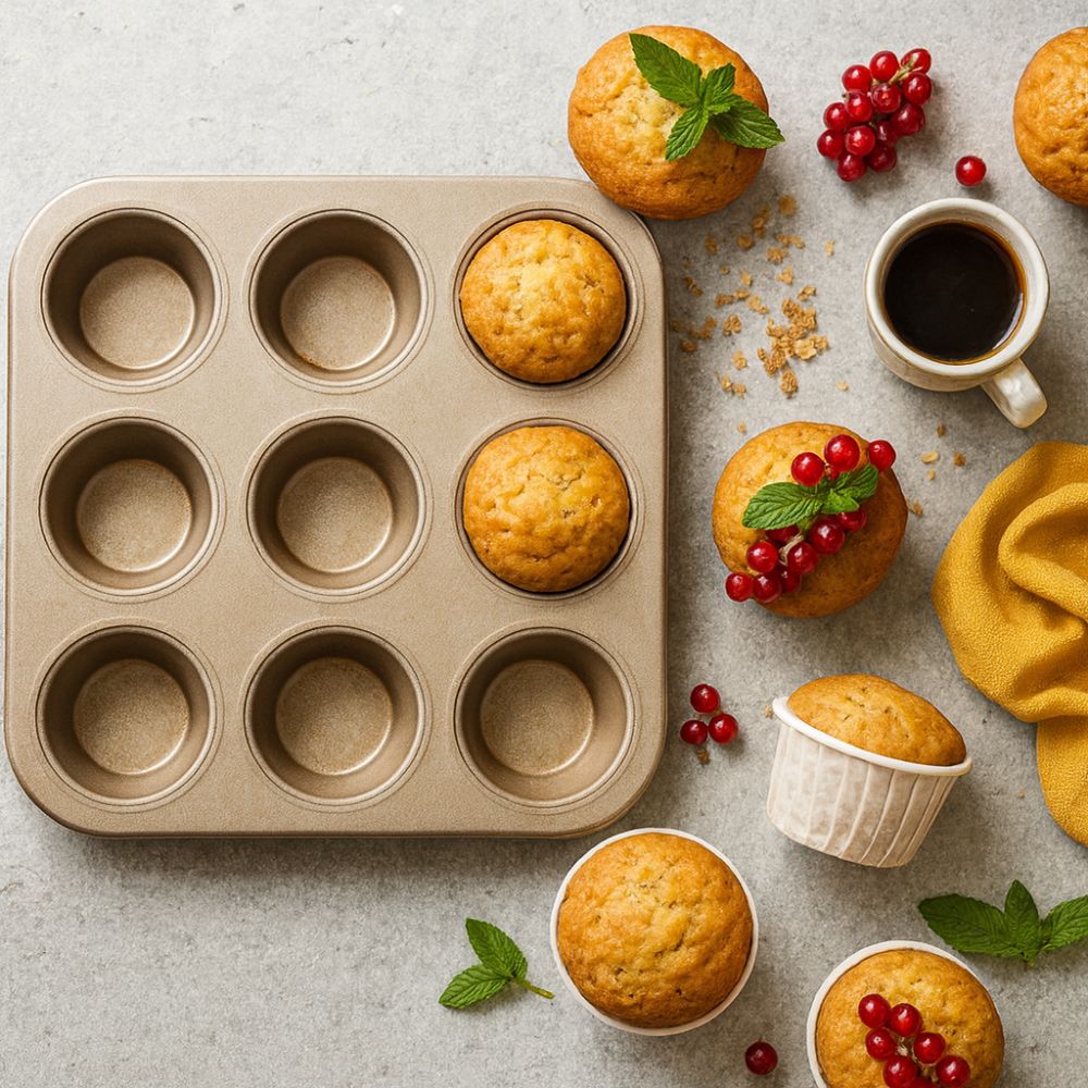 Non-Stick Carbon Steel Cupcake and Muffin Pan
