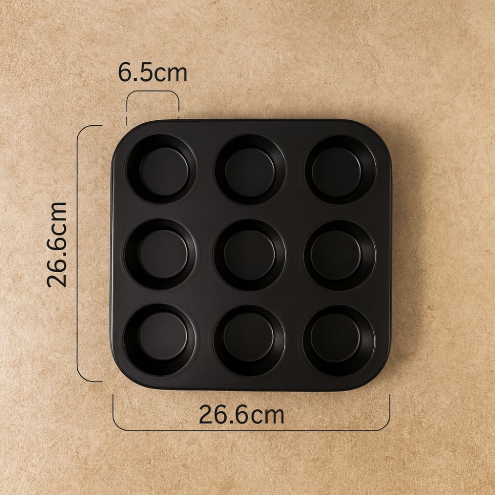 Non-Stick Carbon Steel Cupcake and Muffin Pan