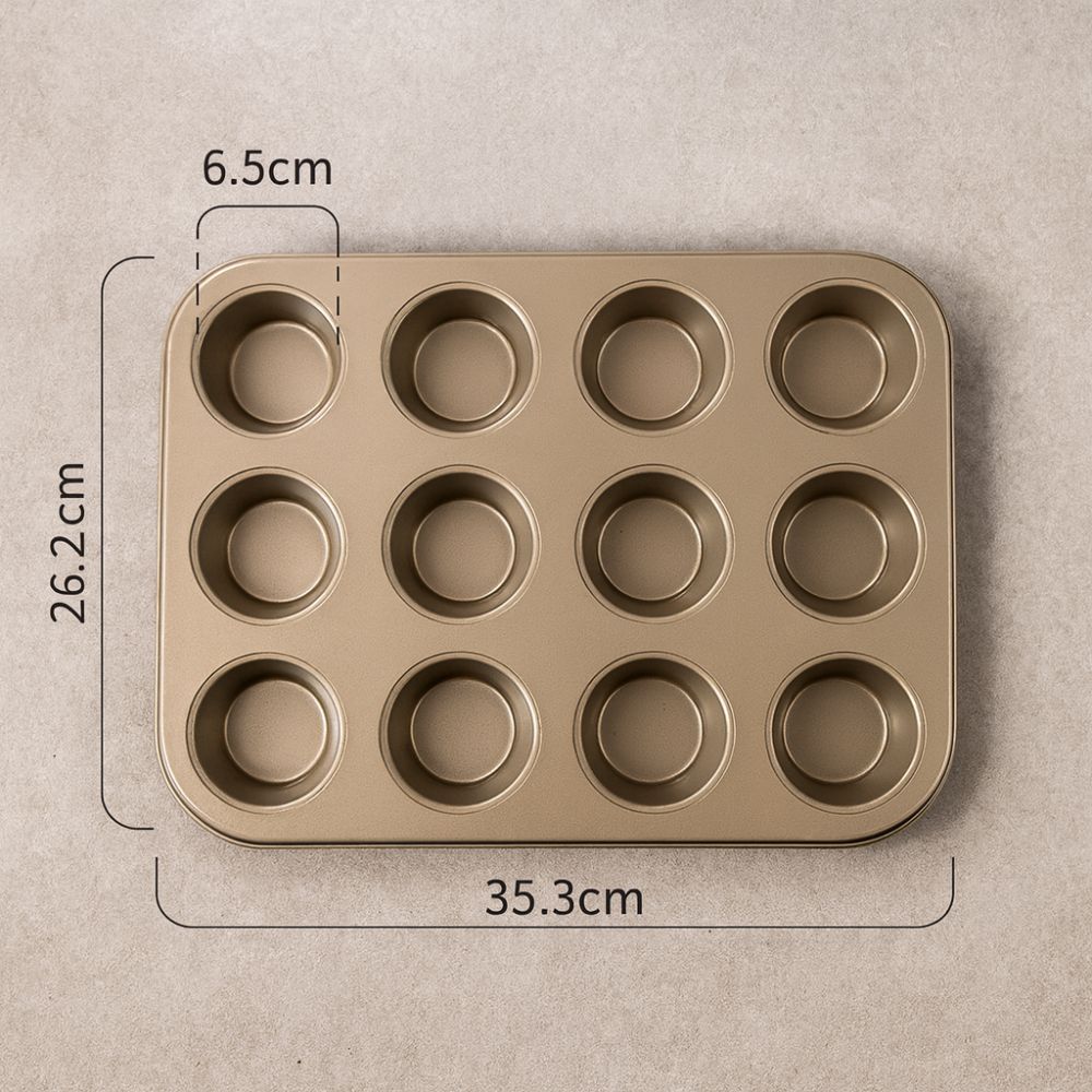 Non-Stick Carbon Steel Cupcake and Muffin Pan