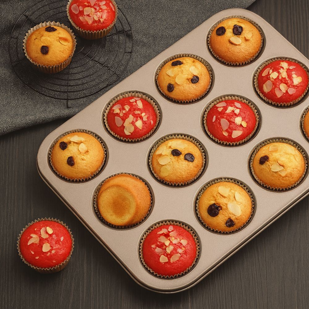 Non-Stick Carbon Steel Cupcake and Muffin Pan