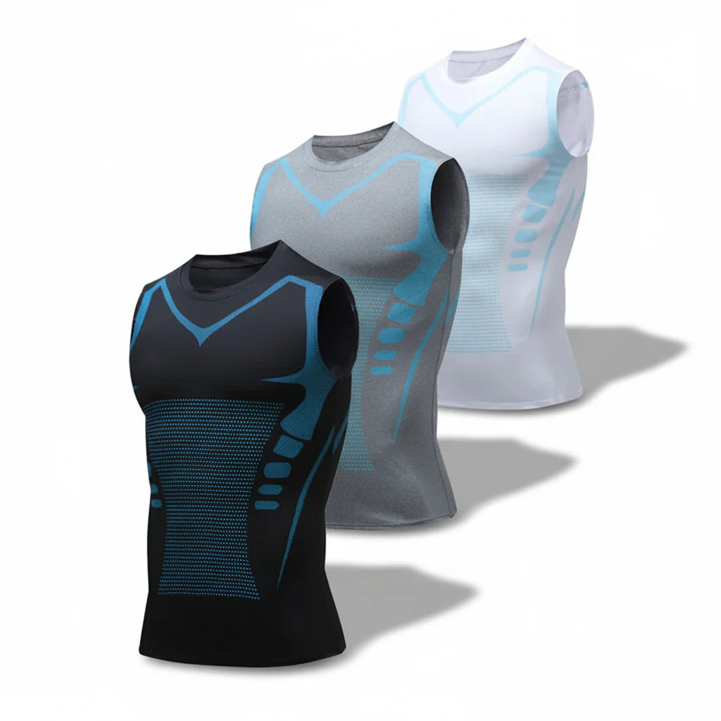 Ionic Shaping Fitness Tank Top for Posture Support
