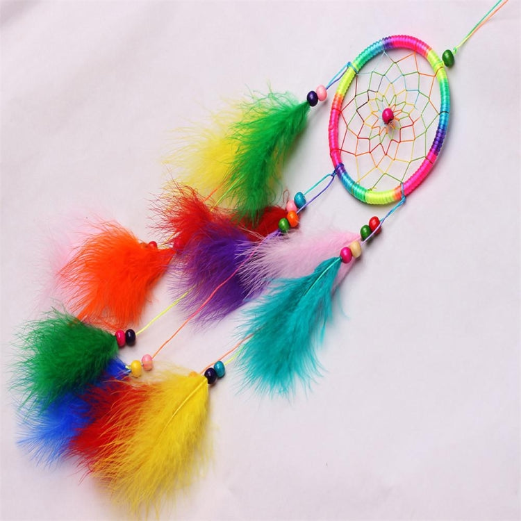 Minimalist Dreamcatcher Car Pendant Ornament in White