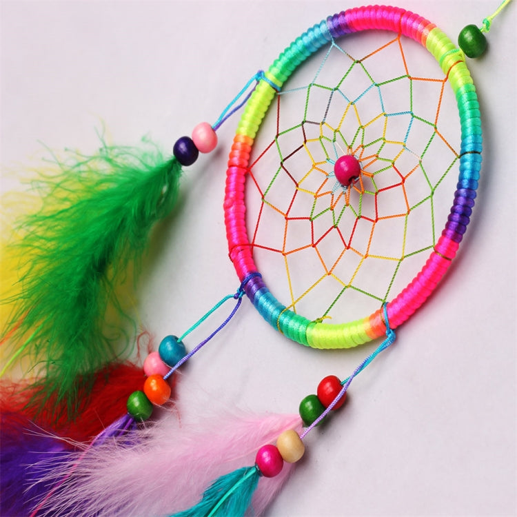 Minimalist Dreamcatcher Car Pendant Ornament in White