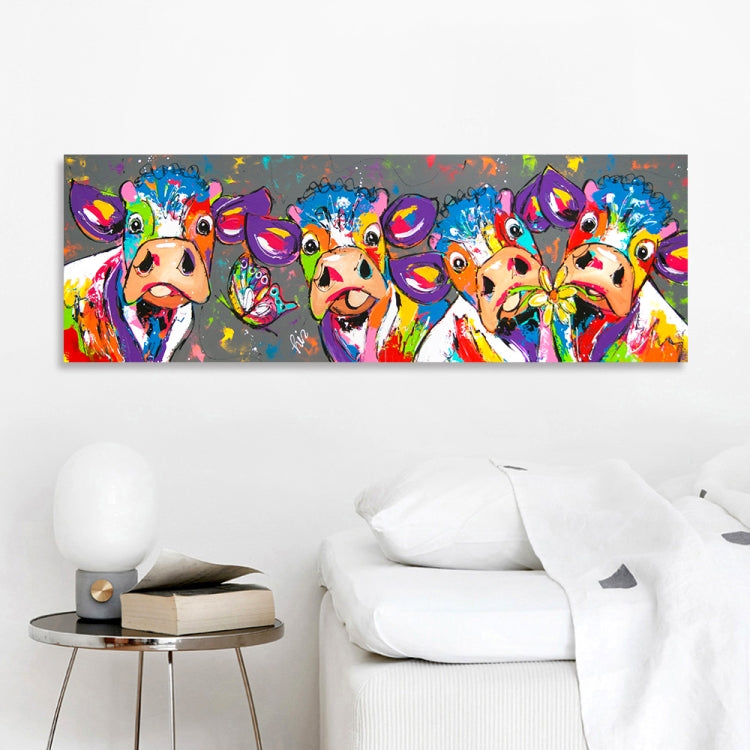 Colorful Cows Canvas Wall Art HD Print