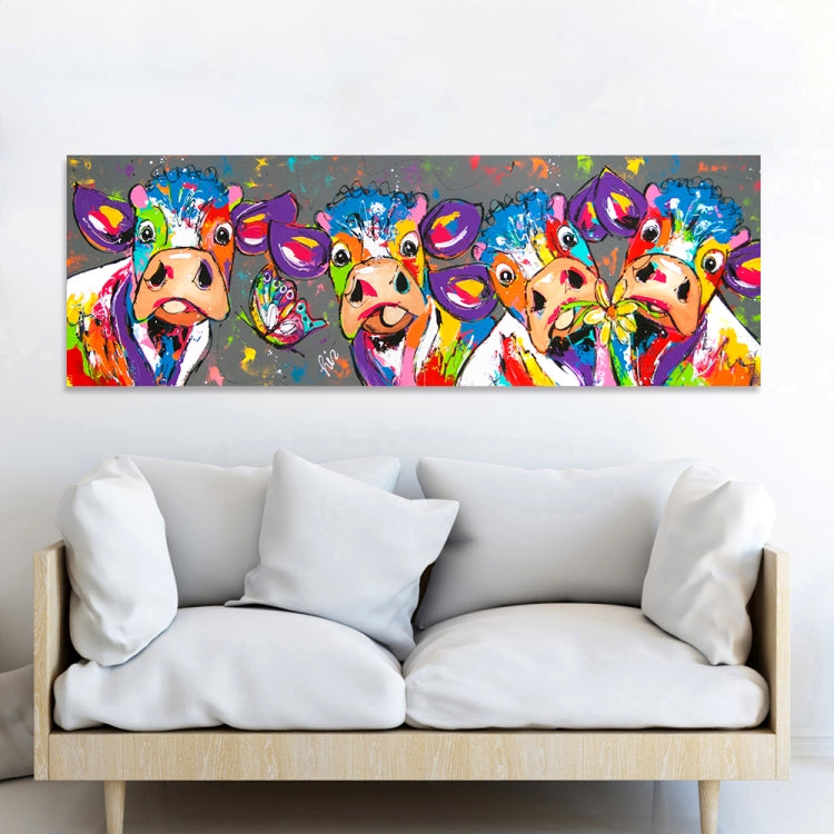 Colorful Cows Canvas Wall Art HD Print