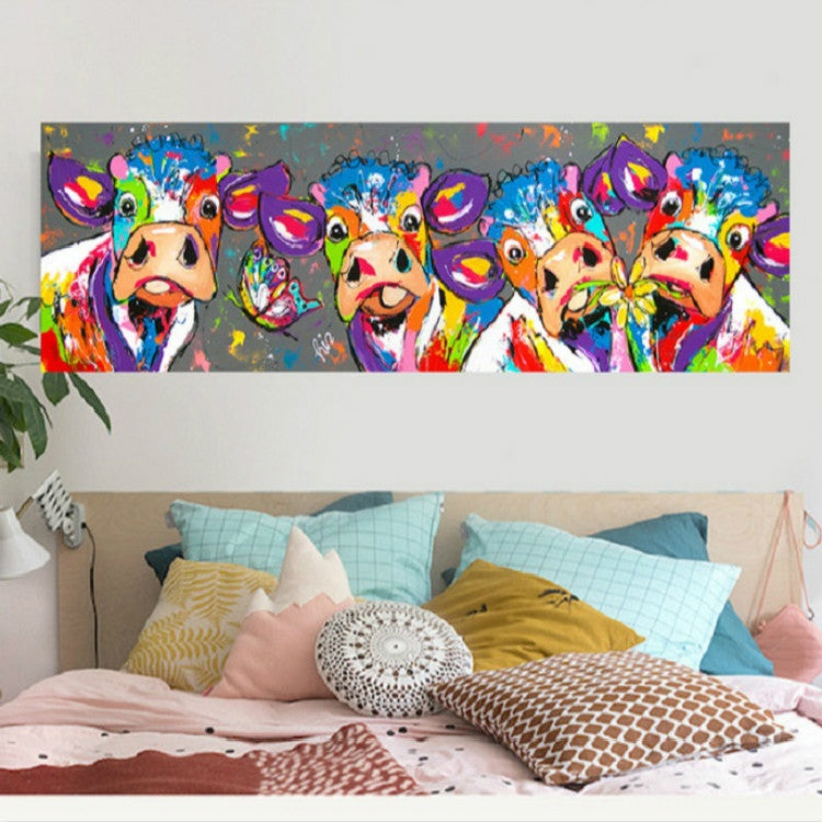 Colorful Cows Canvas Wall Art HD Print