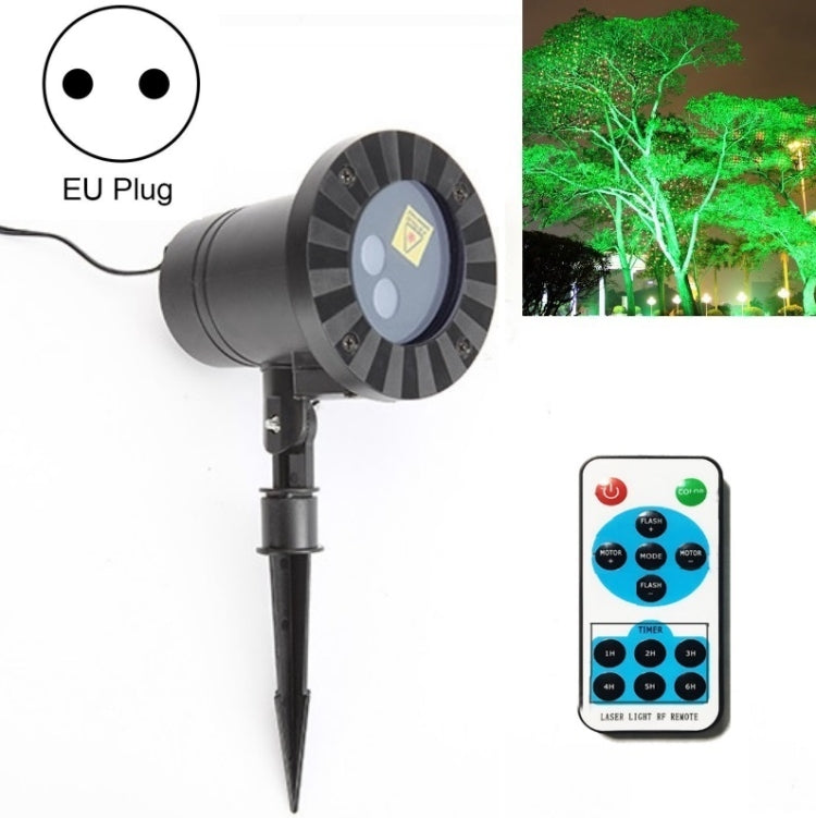 Remote Control Waterproof Laser Light Projector for Garden Decoration - Green and Red Lights