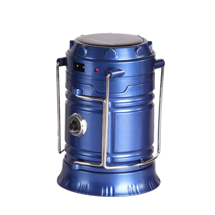 Solar Rechargeable LED Camping Lantern with USB Output and Detachable Hook