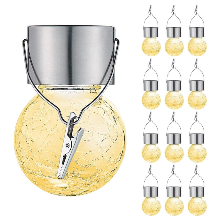 Solar Glass Ball Chandelier Light for Outdoor Garden Decor