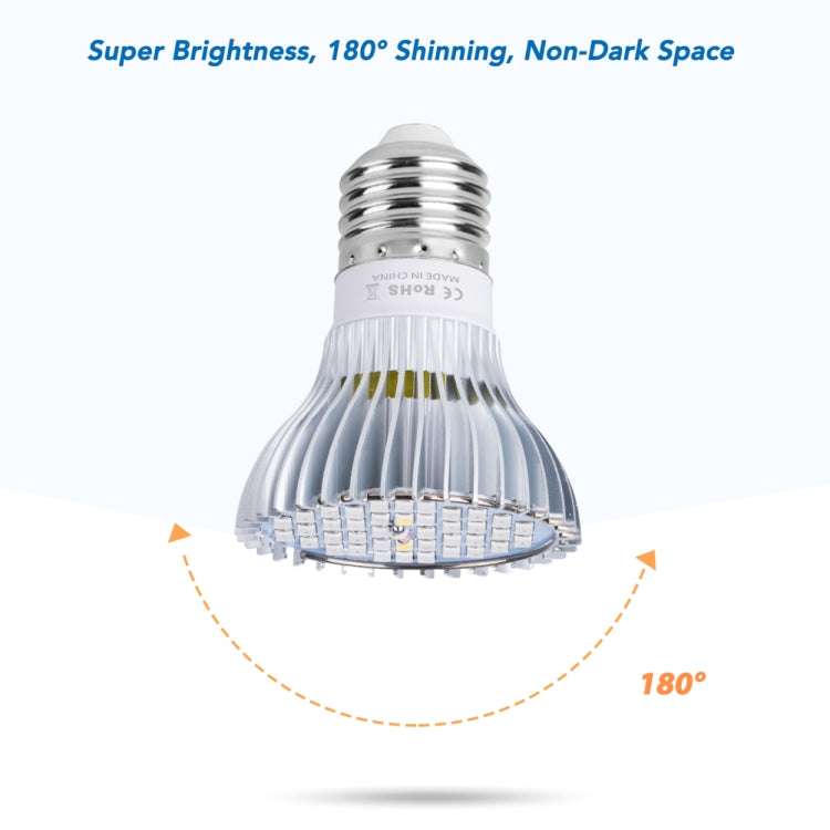 Full Spectrum LED Plant Growth Lamp E27 30W with 40 LED Chips