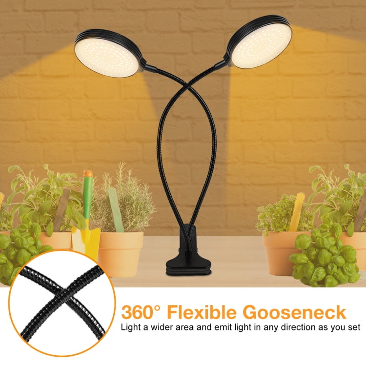 LED Plant Growth Lamp with USB Remote Control, Waterproof Full Spectrum Light, 4 Adjustable Heads