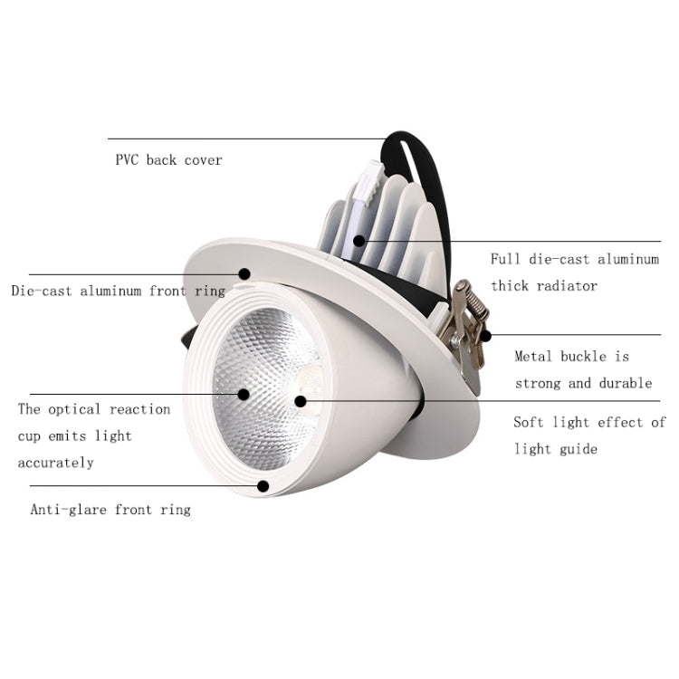 35W LED Full Spectrum Plant Growth Light with Adjustable Height and Optical Reflector
