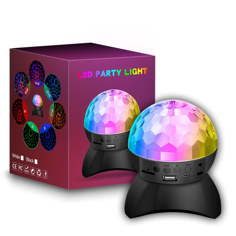 RGB Bluetooth Ambient Sound Light Ball with USB Charging, Black
