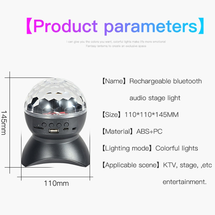 RGB LED Bluetooth Speaker Light with Ambient Sound and Color Changing Effects