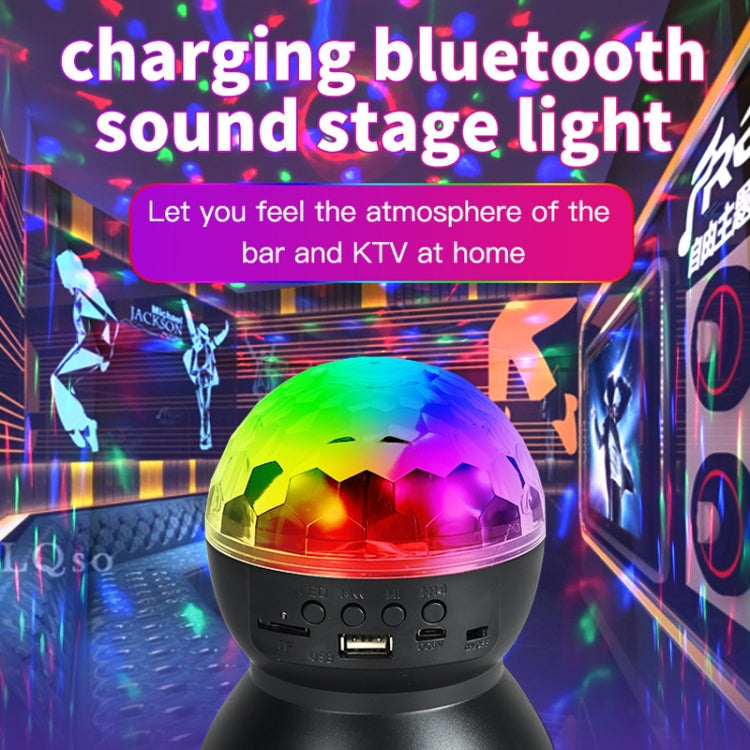 RGB Bluetooth Ambient Sound Light Ball with USB Charging, Black